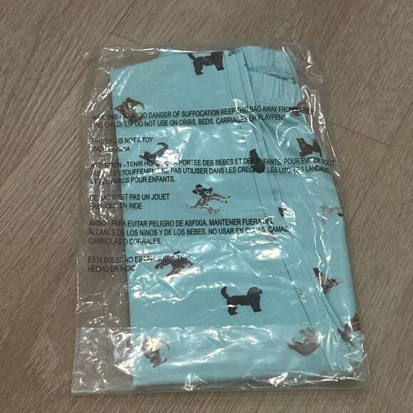 Janie and Jack, The Everyday Legging in Breezy Blue Dog Friends, Girls 5 - Picture 5 of 8